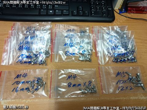 FZR 化油器白鐵內六角螺絲